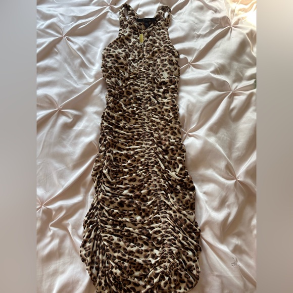 Guess Cheetah Print Blouse with Gold Detail - Picture 1 of 2
